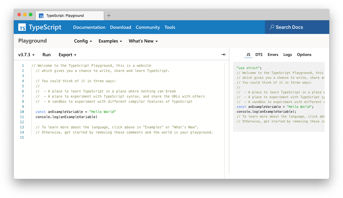 TypeScript Reference Tools